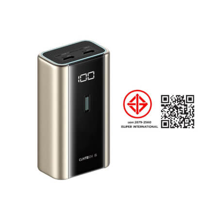 แบตเตอรี่สำรอง CUKTECH PB060 สีทองไทเทเนียม 6,000 MAH จ่ายไฟรวมสูงสุด 55W_11